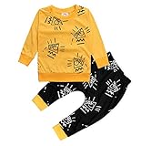 (スマイル ワキキ)Smile YKK 新生児 上下 ２点 セットアップ ベビー服 プルオーバー キッズ ロングパンツ プリント 80
