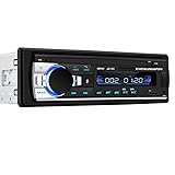 車ラジオ Bluetooth 車音響 カーオーディオ ステレオ プレーヤー リモコン付き 1 Din 12V (A)