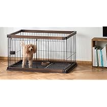 中型犬用 120×55.5×66.5 木目フレーム 犬用 ペットサークル ゲージ Amazon | 犬 ペット サークル おしゃれ 幅120 高さ55.5 小型犬