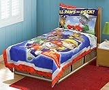 Paw Patrol 4pc幼児用寝具セット、新しい、ブルー、Fits Crib /幼児用マットレス