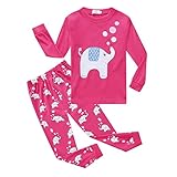 Cutelove　Tシャツ+ロングパンツ2点セット　パジャマ　部屋着　象柄　長袖　綿　女の子　ベビー　赤ちゃん　幼児　ベビー服　秋　冬　可愛い　ファッション　素敵　カジュアル　普段着　韓国
