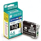 エコリカ エプソン サッカーボール ICBK46対応リサイクルインク 通常容量 ブラック/顔料 残量表示非対応：PX-402A 残量表示対応：PX-101 PX-401A PX-501A PX-A620 PX-A640 PX-A720 PX-A740 PX-FA700 PX-V780 残量表示対応