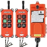 NEWTRY ワイヤレスリモコン リモートコントロール クレーンリモコン 業務用 工業用 送信機*2＋受信機*1 F21-4S (36V)
