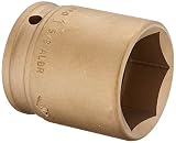 Ampco Safety Tools I-3/4D1-5/8 Socket, Standard Impact, Non-Sparking, Non-Magnetic, Corrosion Resist