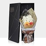 造花 フレグランス ソープフラワー プレゼント 花束 石鹸 薔薇 枯れない 花 バラ ブーケ プレゼント 結婚祝い 誕生日 母の日 父の日 定年祝い 還暦祝い 新築祝い 送別会 メッセージカード付き（