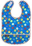 Kushies Waterproof Bib, Blue Circle, Infant by Kushies [並行輸入品]