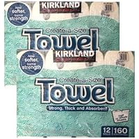 カークランド キッチンペーパータオル 160シート/12ロール ×2袋