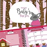Baby's First Year Memory Book With 12 Milestone Stickers, Girl's Winter Edition by Unconditional Ros
