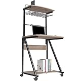 パソコンデスク デスクトップ ホーム ミニ モバイルデスク シンプル モダン 狭い マンション シンプル テーブル 70cm 17528 (Color : A) (B)