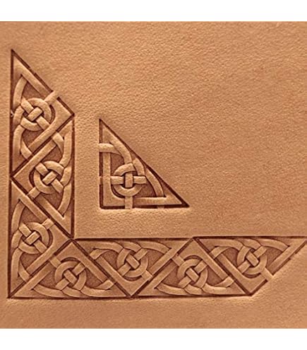 Leather Carving Stamp Tool - Brass Leaf Design Punch For Crafting & Saddle Making