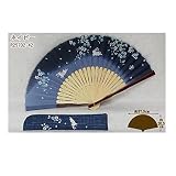京扇子　R25702-42　婦人セット　弥生 扇子袋ｾｯﾄ　桜うさぎﾈｲﾋﾞｰ