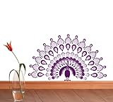 Pop Decors Removable Vinyl Art Wall Decals Mural for Nursery Room, Peacock by Pop Decors