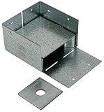 Simpson Strong-Tie Post Base 3-9/16"W X 3-9/16" L 16 Ga Zmax [並行輸入品]