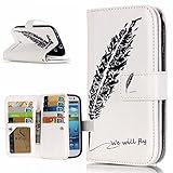 Zeebox Galaxy S3 手帳型 ケース スタンド機能 カード収納ホルダー 衝撃吸収 Samsung Galaxy S3 対応 高品質 保護カバー 生涯補償付き (ホワイト)