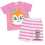 アスナロ（つなぎ・セットアップ） アンパンマン ドキンちゃん Tスーツ 女の子 ベビー ルームウエア100 ピンク