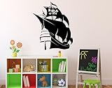 Pirate Ship壁ビニールデカールMarine海航海壁ステッカーホーム壁アート装飾アイデア壁内部リムーバブル子供部屋デザイン8 ( MRN )