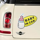 ベビーボトルセーフティーサイン/Baby in Car セーフティ反射ステッカー 赤ちゃん