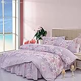 1 の卸売 -2015 新しいホーム繊維キルトセットベッドシートライン寝具類アロエ綿の bedskirt 著しく 4 pc 寝具掛け布団寝具セットピースのセット