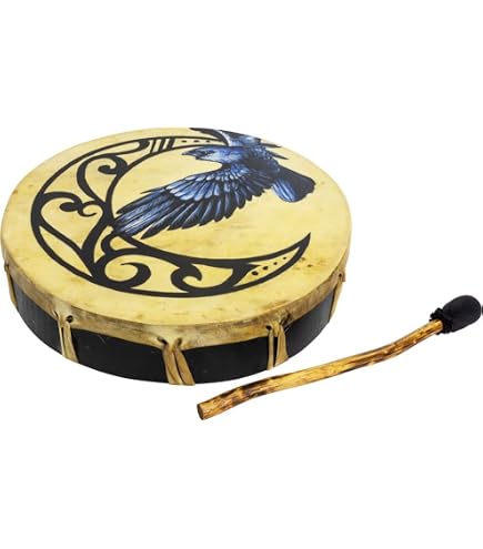 Bodhran MEINL 18" - Tambour Celtique En Peau De Chèvre, Cadre Tilleul, Barre Croisée Traditionnelle