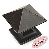 Cosmas 10555orb Oil Rubbed Bronze 1 – 1 / 4 "インチスクエアキャビネットノブ – 10パック
