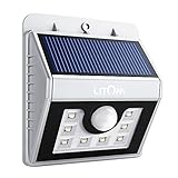 Litom ソーラーライト LEDセンサーライト アウドドア 夜間点灯 表玄関/壁掛け/パーク/ガーデン/庭などに屋外照明