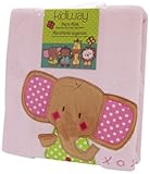 Kidiway Micro Mink Blanket, Pink Elephant by Kidiway