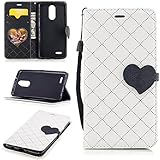 Aireratze(TM) LG K8 2017 ケース　PU　手帳型　携帯電話用 [USBケーブルは無料です]　カバー カード収納ポケット付き　マグネット式　ストラップ付き　スマートフォン保護ケース