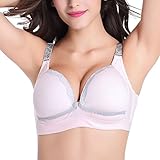 Zhhlaixing 高品質の Cotton Comfortable Breast-feeding Bra Gather Front Closure Underwear