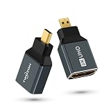 Twozoh 8K Micro HDMIアダプター (2個パック) 2.1 マイクロ HDMIオス-標準HDMIメスアダプター コンバーター 8K@60Hz、4K@144Hz、2K@240Hz 適格請求書発行可