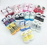 (マミーランド） 出産祝い ベビーソックス [５組 　12組] ギフトセット かわいい 新生児 アニマル 柄 (12組)