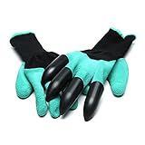 Beho-ペア園芸採掘は植栽ゴム ポリエステル安全作業の手袋します。