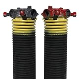 dura-lift .207 X 31 "ガレージドアねじりコイルばね(イエロー) 2" Inner Diameter DLTY231B