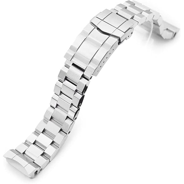 Amazon.co.jp: 20mm メタル時計バンド ステンレス ヘクサッド