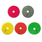 Baoblaze 5枚セット　ダイヤモンド　乾式　研磨パッド　花崗岩 大理石用　80mm 　5ステップ　