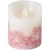 ニホンローソク LEDキャンドル 灯ととなり 桜 7.5×7.5×8.5cm
