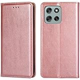for MOTO G66J 5G/G66Y 5G ケース 手帳型 for モトローラg66j/g66y 5g カバー XJUN 上品 高級PUレザー ハンドメイド 高質感皮革 おしゃれ 汗や指紋防止 肌触り良い 360度保護 男女兼用 ピンク