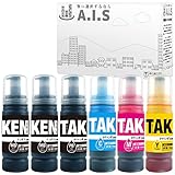 KETA-5CL (PGMB×2/PB/C/M/Y) ６本セット【全色増量】 エプソン互換インクボトル【ケンダマ・タケトンボ】 対応機種：E