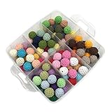 laymily Organic Baby Teether木製Teether天然かぎ針編みビーズリングの異なる形状木製ビーズ新生児赤ちゃんTeetherギフト マルチカラー WB-A129-A158