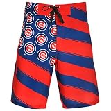 シカゴ・カブスMLB公認DiagonalフラグBoardshort – メンズ