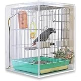 misorato【HOEI 465オウム 鳥かご用】おかもち式扉！アクリルバードケージ（ヒーターなしorヒーター鳥かご中付け用）鳥の保温・防音・防塵・ペットからのいたずら対策に！国産透明アクリル板使用 ケースは重厚な板厚5mmオウム・インコ各種鳥用