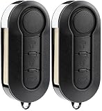 KeylessOption キーレスエントリーリモートカー カットなし フリップキーフォブコントロール LTQF12AM433TX (2個パック)