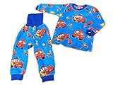 Disney・PIXAR Cars カーズ ベビー服 長袖 ボアフリース 腹巻・リブ付きパジャマ 90cm