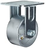 RWM Casters 45 Series Plate Caster Rigid Thread Guard Phenolic Wheel Roller Bearing 800 lbs Capacity