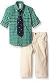 Little Me Baby Boys ' Woven Pant Set カラー: レッド