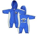 Kentucky Wildcats NCAAベビー男の子フード付きウィンドブレーカーカバーオール、ブルー&グレー