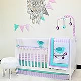 Pam Grace Creations 10 Piece Lovebirds Nursery to Go Crib Bedding Set [並行輸入品]