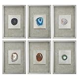 Uttermost Agate Stoneシルバー壁アートS / 6