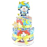 おむつケーキ 妖怪ウォッチ ブシニャン 2段 出産祝い ベビーギフト タオル ぬいぐるみ yokai1