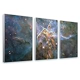 Alonlineアート – Mystic Mountain Hubble NASA star space galaxy Framedのコットンキャンバスホーム装飾壁アート博物館品質フレームをハングアッ