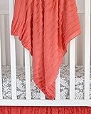 Ruffle Baby Blanket for Baby Girl 43 Many Colors Available - Great Swaddling, Crib, and Receiving Bl
